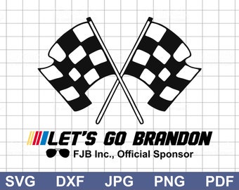 Digital nedladdning av Brandon Nascar, nu kör vi! Alla filformat (.svg, .dxf, .png, .pdf) ingår för enkel import till din programvara.