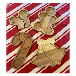 Christmas Tray Collection, 5 Designs! .svg and .dxf files included for importing into your CNC, Laser, or Vinyl Cutting software