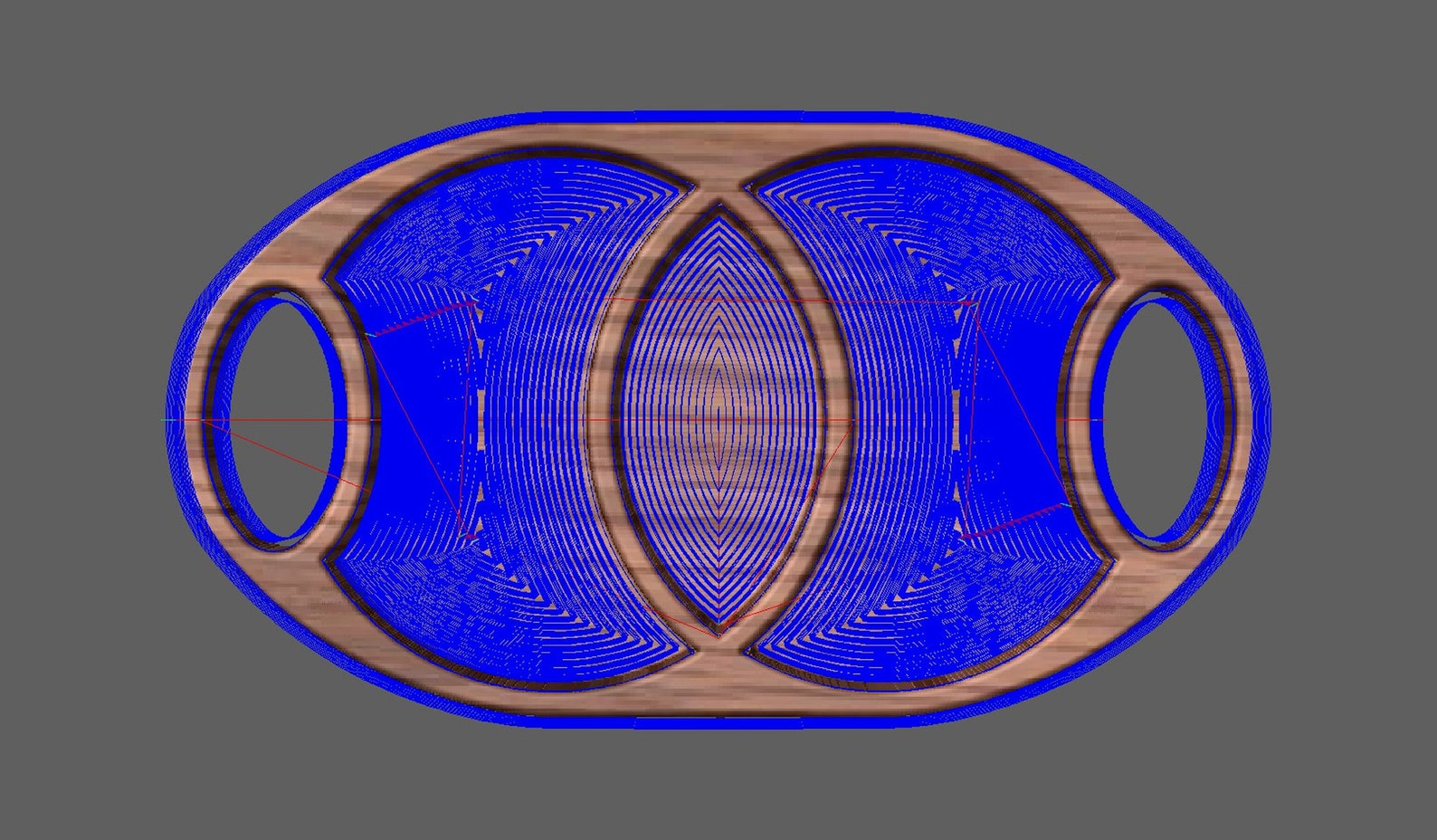 Double Circle Serving Tray Digital Download Files 3D STL File .stl and
