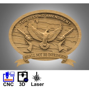 Zweiter Antrag Adler - Digital Download Dateien - CNC, 3D Druck, Lasergravur - 3D STL (Stl) und GraustufenDateien enthalten
