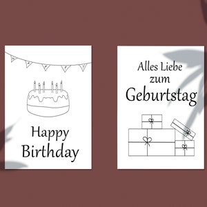 Geburtstagskarte - Geburtstag, Geschenk, Geschenkidee, Freunde, Familie, Postkarte