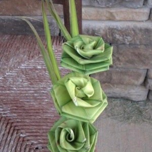 Gullah Rose Sweetgrass Boutonniere: Boho Wedding Groomsmen Gift