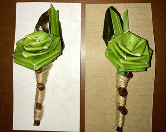 Palmetto Rose Boutonnière