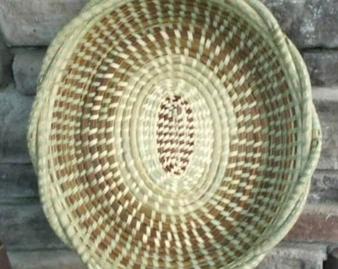 Gullah Basket Sweetgrass Fanner Charleston Basket Sweet Grass Basket
