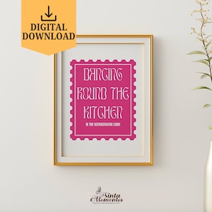 Dancing Round The Kitchen Poster, Printable Wall Art, Swiftie Decor, Subtle All Too Well Swiftie Print,Aesthetic Home Decor,Digital Download