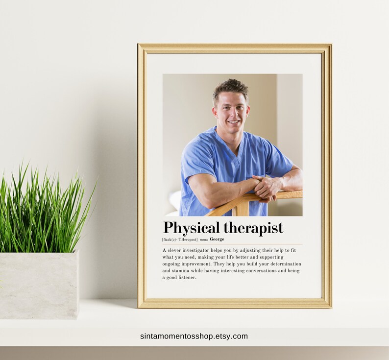 Personalised Physical Therapist Definition Print, Physical Therapist