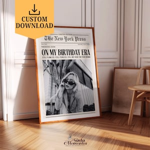 Customizable Newspaper Print: Retro Newsprint Wall Art (Digital Download