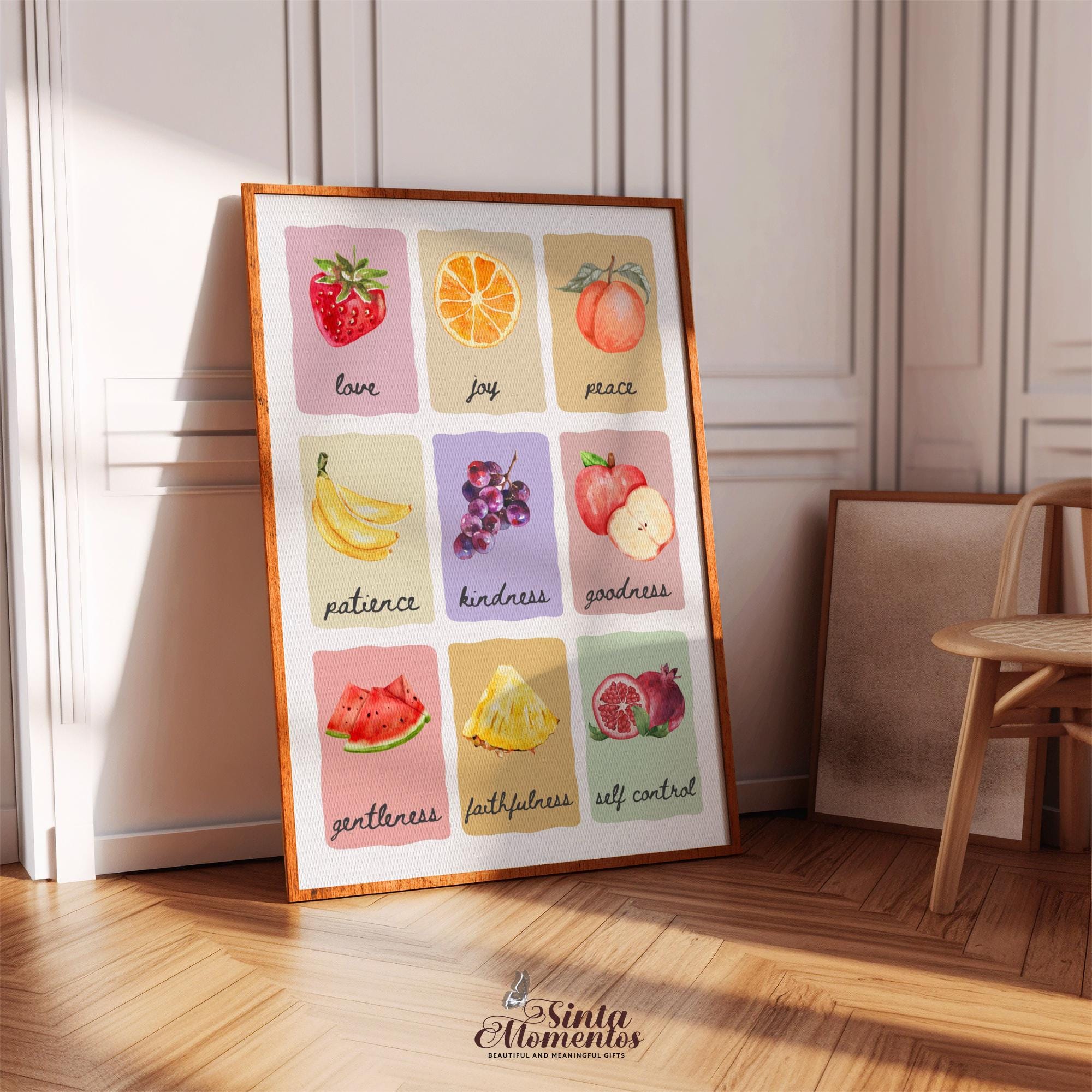 Printable Fruit of the Spirit Wall Art Galatians 5:22-23 Christian Home ...