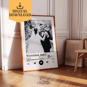Spotify Qr-codeteken, aangepaste songtekstprint, songtekst muurkunst, aangepaste muziekposter, 1e verjaardagscadeau, portret stel, digitale download