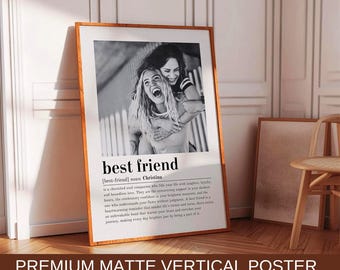 PERSONALIZED BEST FRIEND Definition Print, Bestie Wall Art Print, Friendship Wall Art, Best Friend Quote Gift For Best Friend Birthday Print