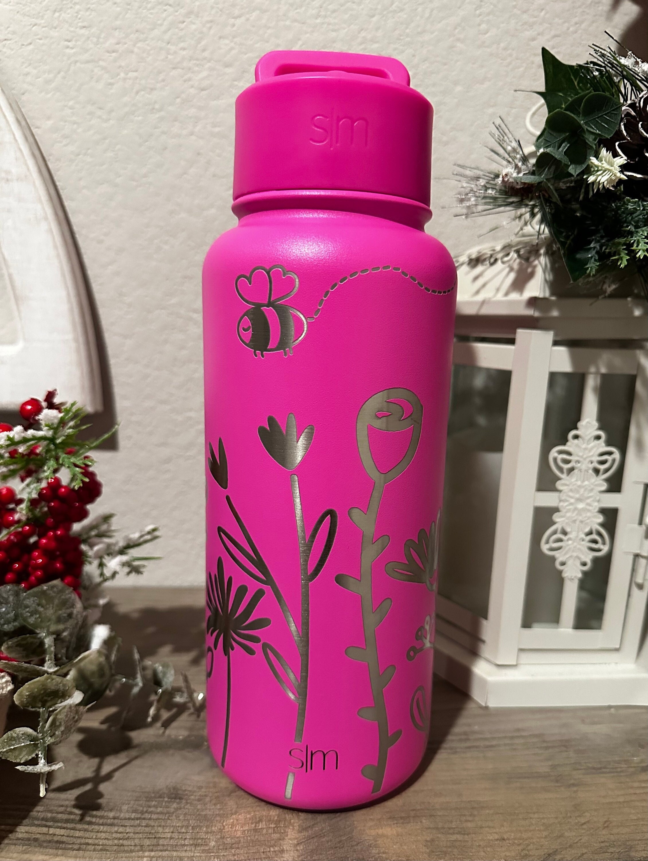 Solid Color Gray Simplicity Water Bottle by Simply Chic by 2sweet4words  Designs