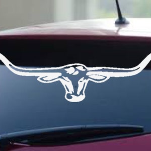 Longhorn car sticker