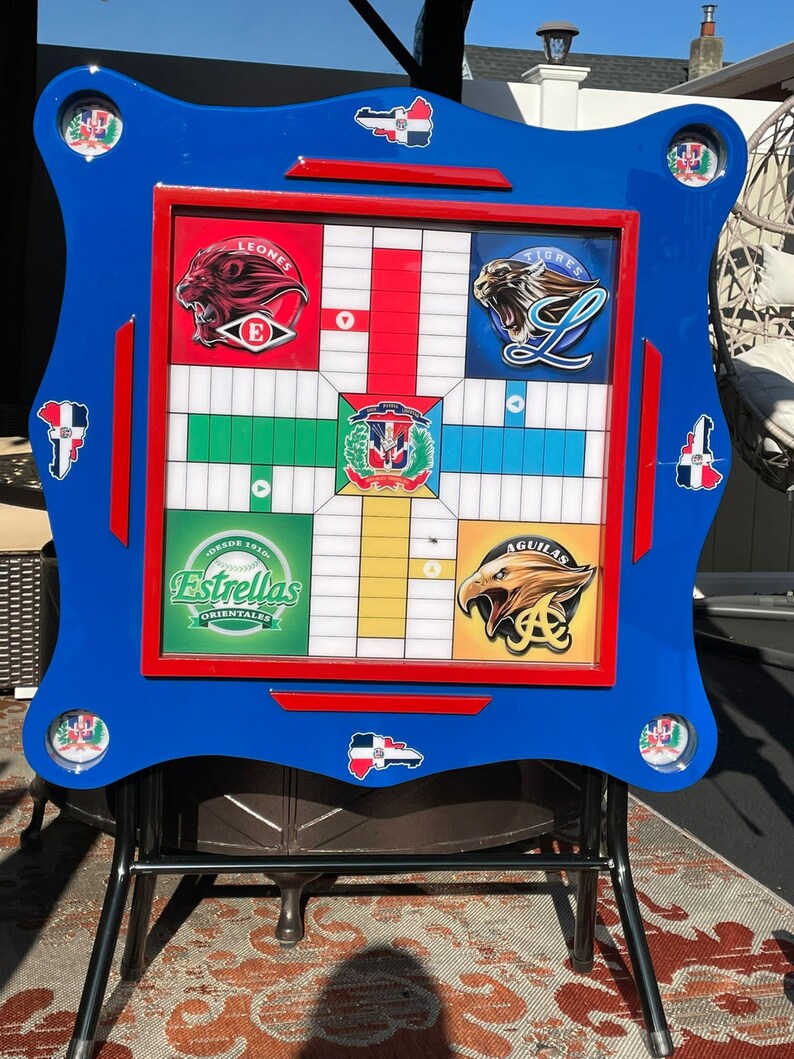 Domino Table and Parcheesi Board Game Table 2 in 1. We Do Customize