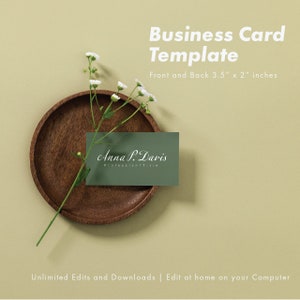 Business Card Template, Modern Business Card template for Acrobat, Print ready Business Card Template