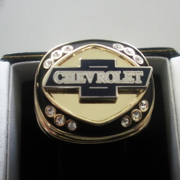 Chevrolet 14 carat Gold Filled Signet Ring- Great Gift for Birthdays, Graduation, Christmas Gift, Father's Day, New Car Gift,  Momento