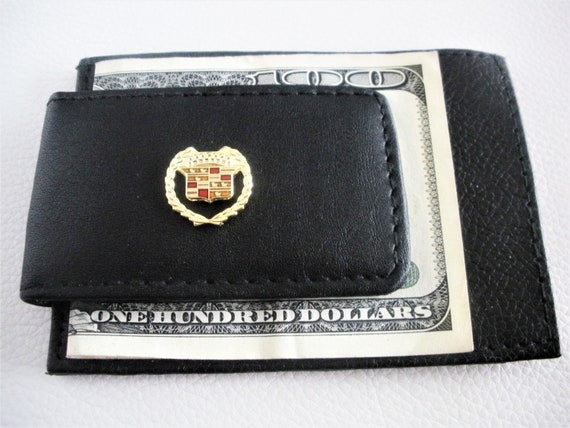 Cadillac Leather Magnetic Money Clip and Credit Card Holder Great Gift for  Birthdays, , Christmas Gift, Father's Day, New Car Gift 
