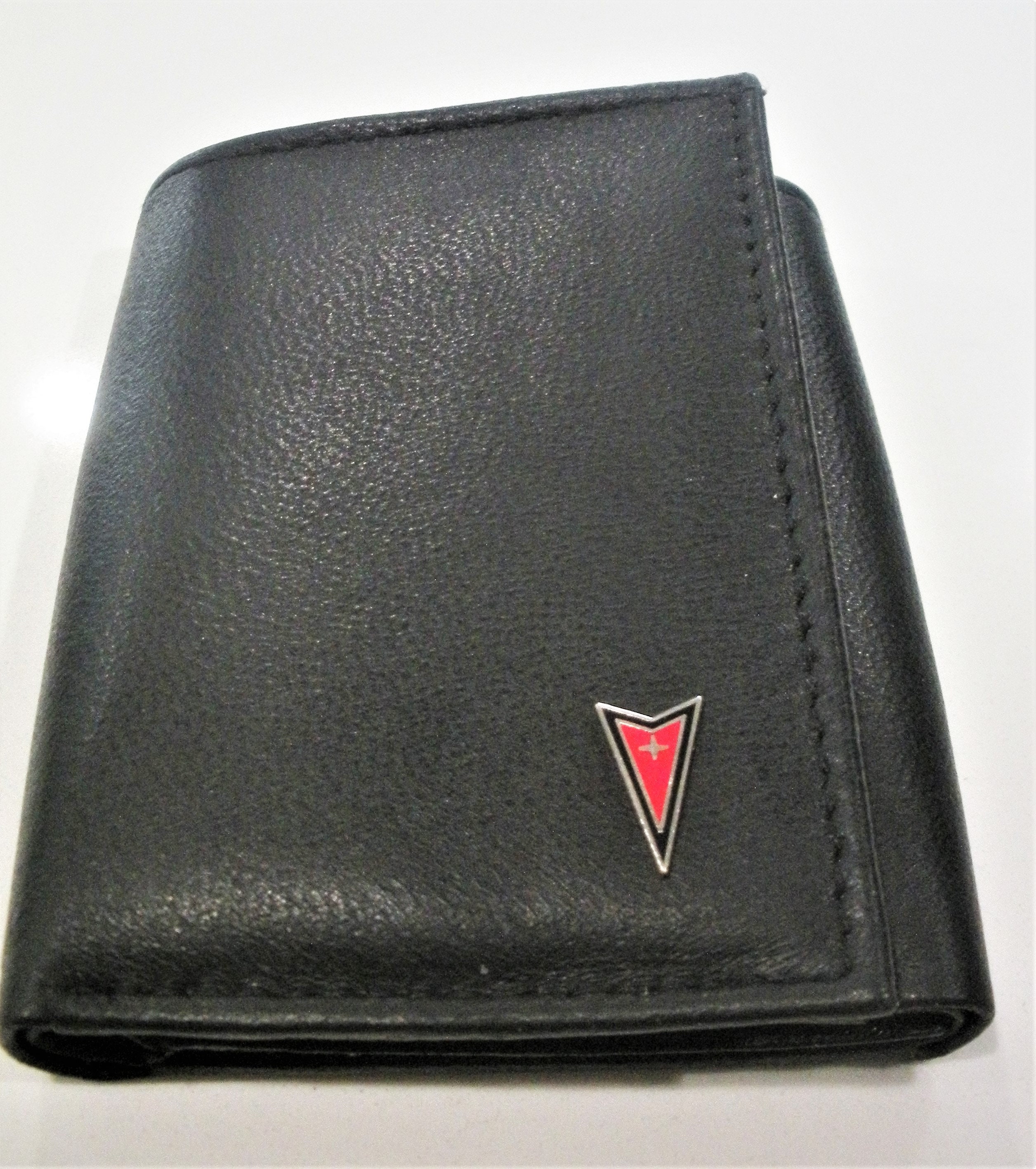 VINTAGE GUESS BLACK MENS LEATHER BIFOLD WALLET GUESS NEVER USED PASSCASE