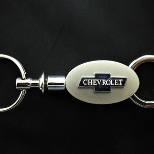 Personalized Silver Detachable Valet Keychain Engraved Keychain Valet Key  Ring Pull Apart Keychain Quick Release Keychain Free Engraving 