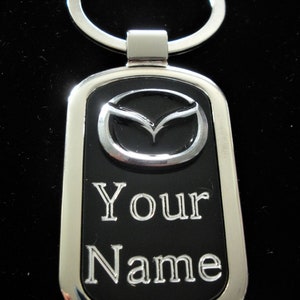 Stainless Steel Keyring Keychain Mazda CX5 Emblem