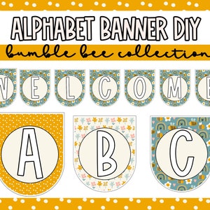 Bumble Bee Alphabet Banner Kity DIY for Teacher and Classroom