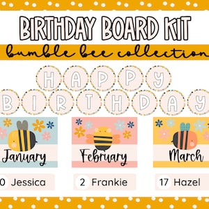 Geburtstagstafel, DIY Hummel-Dekorationsset für Lehrer, Klassenzimmer