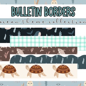 Bulletin Board Borders - Ocean Theme - Classroom Decor