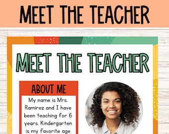 Meet the Teacher Bundle - Etsy