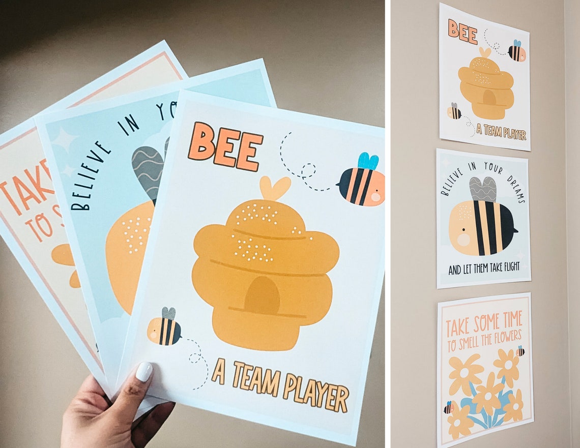 Bumble Bee Classroom Decor Kit: Printable Digital Download for Teachers ...