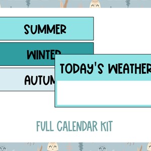 Calendar Kit - Ocean Theme - Printable Resource for Teachers - Etsy