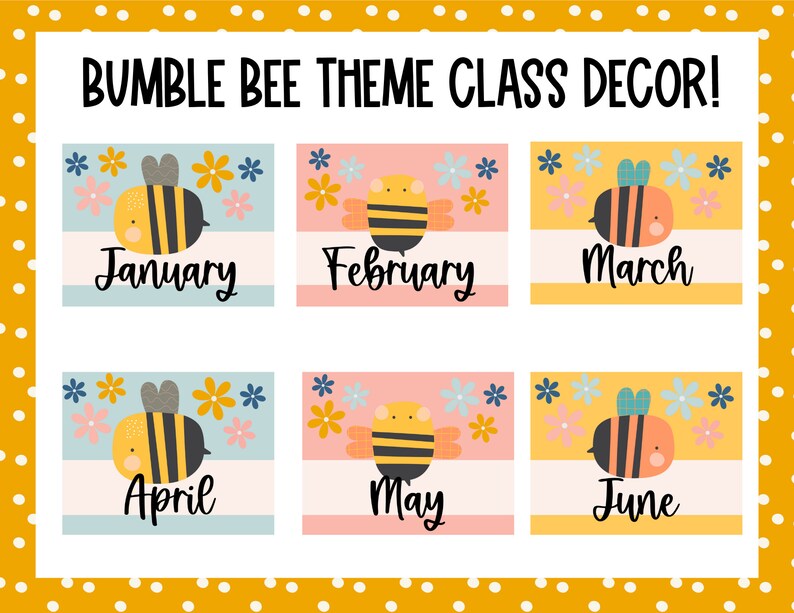 Birthday Board DIY Bumble Bee Decor Kit for Teacher Classroom - Etsy