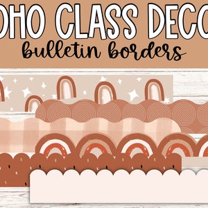 BOHO Bulletin Borders for Classroom Decor, Organization and Homeschool Resources