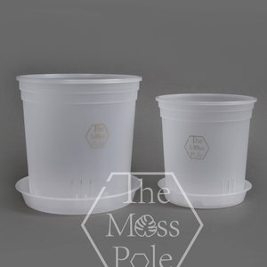 High quality gallon pot with good drainage! 1 gal (6inch), 1.5 gal (7.5inch) clear/white tall pot. Fast shipping