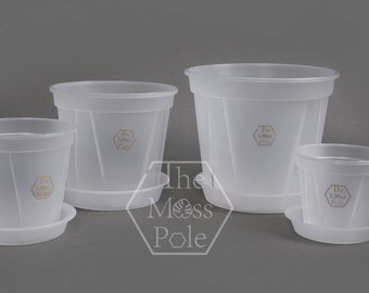 High quality Clear pot with good drainage! 4 - 11 inch large clear pot. Fast shipping