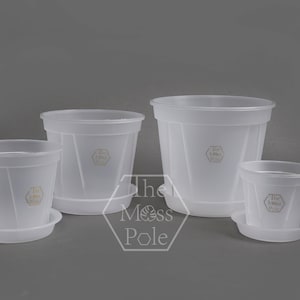 High quality Clear pot with good drainage! 4 - 11 inch large clear pot. Fast shipping