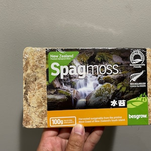 New Zealand Besgrow compressed Moss Brick 100g/0.22lb