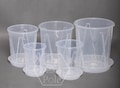 High quality clear TALL pot with good drainage! 4 - 11 inch large tall clear pot. Fast shipping
