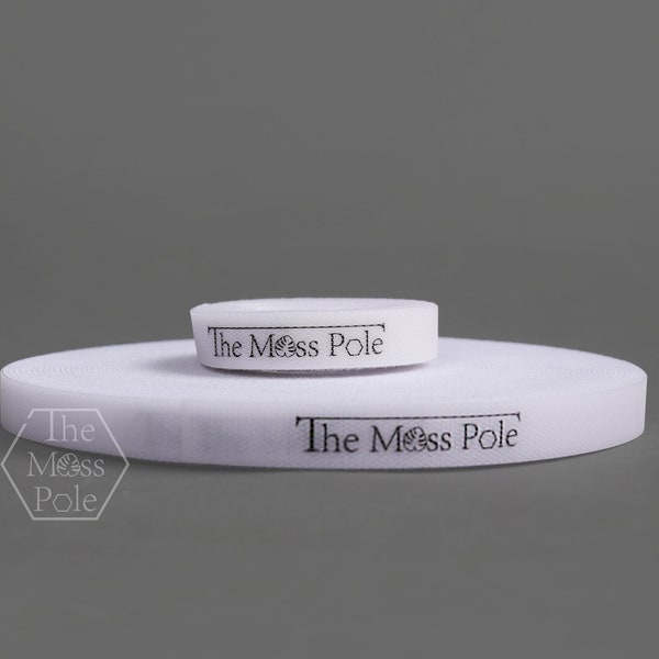 Garden Ties White | Plant Supports for Effective Growing | Strong Grips Reusable & Adjustable Velcro | Cut-to-Length, 50ft/6.5ft x 1/2 in