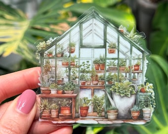 Greenhouse Stickers - Plant Collection Sticker - Plant and Green Houseplant Stickers - Plant Gift - House Plant Sticker - Plant Sticker