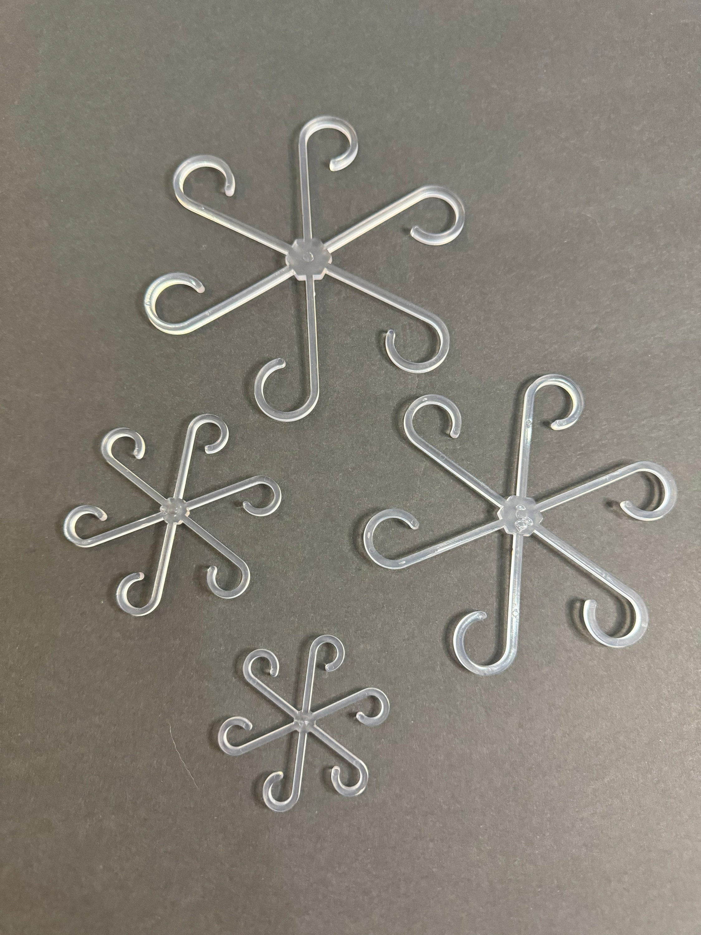Clear Plant Stem Support Clips | Climbing Plant Trellis | Plant Clear Stem Hook | Clear Plant Stem Hook | Transparent Plant Support Set of 4