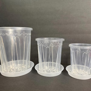 Heavy Duty Clear Tall Pots – 4&quot; to 10&quot; | Excellent Drainage & Durability | Fast Shipping
