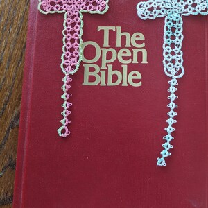 Getatoeëerde Bijbel Marker / Bookmark Gemaakt met Maat 30 Draad