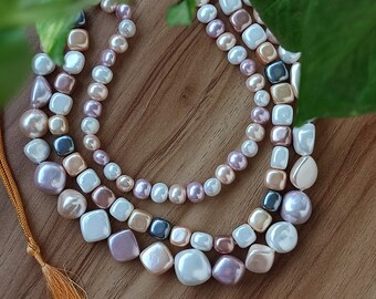 Multilayer Pearl Necklace: Indian Wedding Shadi Jewelry