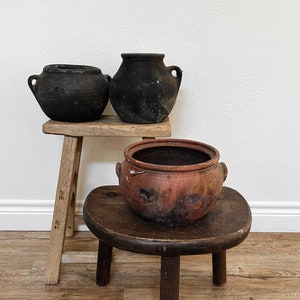 Primitive Pot, Rustic Cooking Pot, Antique Eastern European Decor