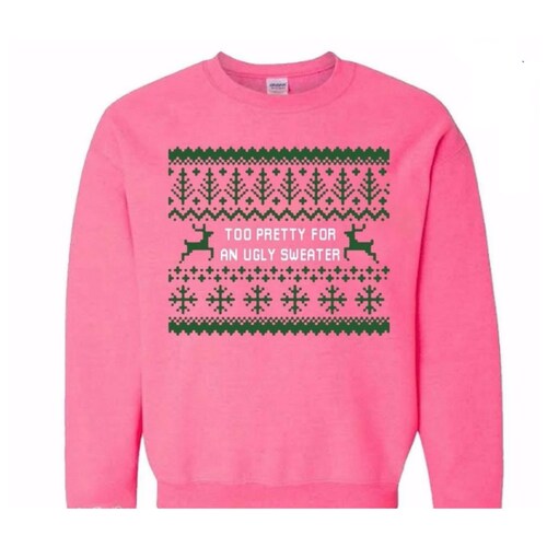 Ugly Christmas Sweater Pink 