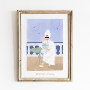 Affiche "Fraîche comme le rosé du matin" - Mer & Farniente
