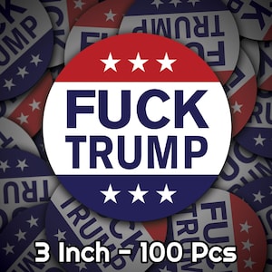 100 Stück FDT (F Donald Trump) Outdoor Kiss-Cut-Aufkleber, Anti-Trumpf-Auto-Aufkleber, demokrat-Liberale Aufkleber, Pro-Demokratie-Feministin