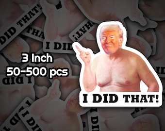 100 pc I did that trump sticker pack Anti Trump Stickers Trump I did that looking at eclipse Meme sticker Anti Fascist Anti Racist sticker