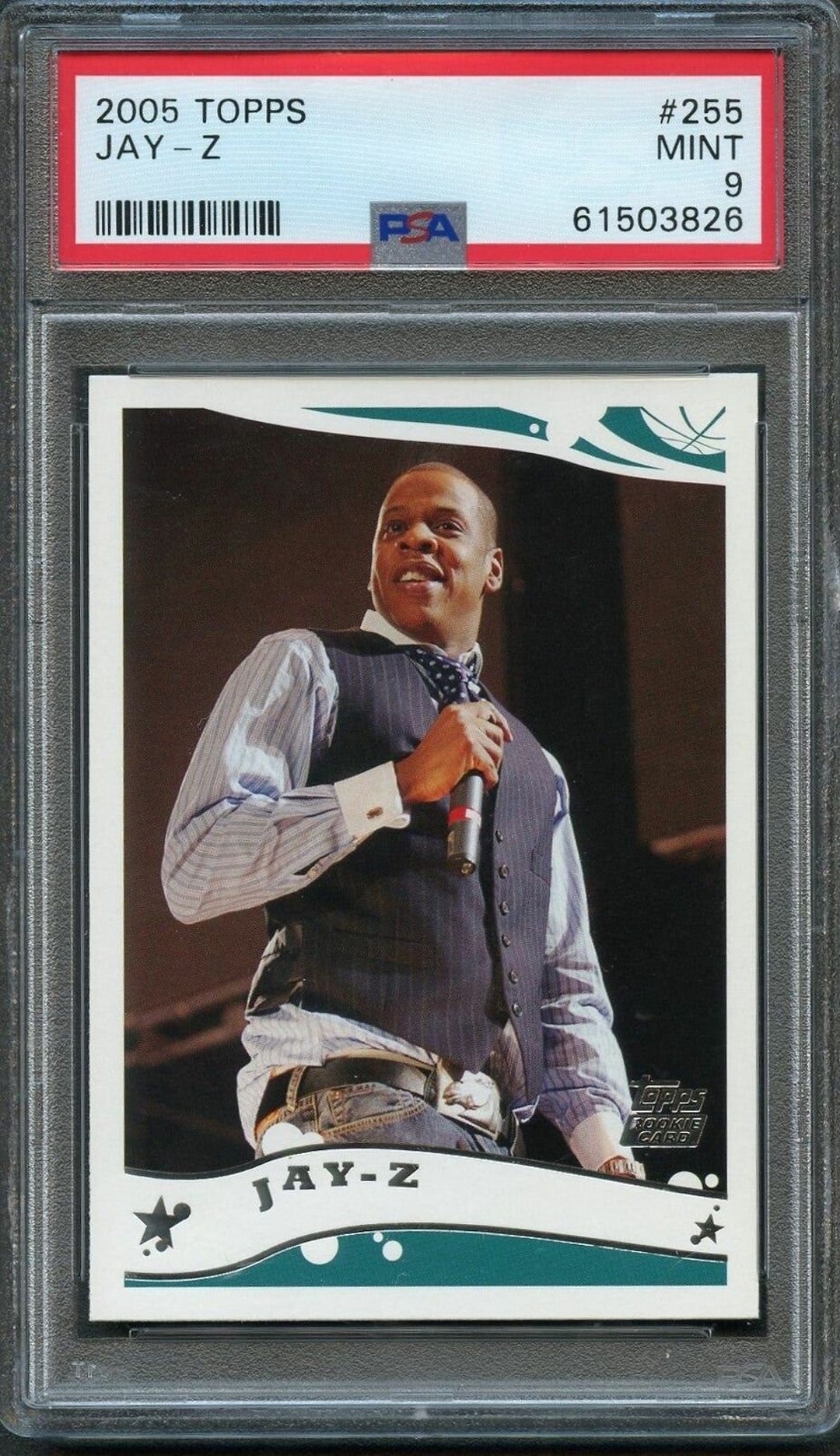 2005 Topps 255 Jay-z Rookie Card Psa Mint 9 Slabbed Rc - Etsy Ireland