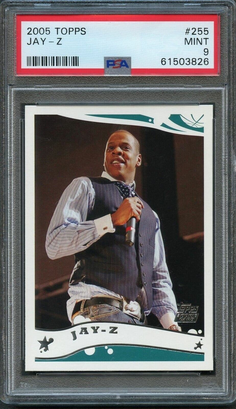 2005 Topps 255 Jay-z Rookie Card Psa Mint 9 Slabbed Rc - Etsy Israel