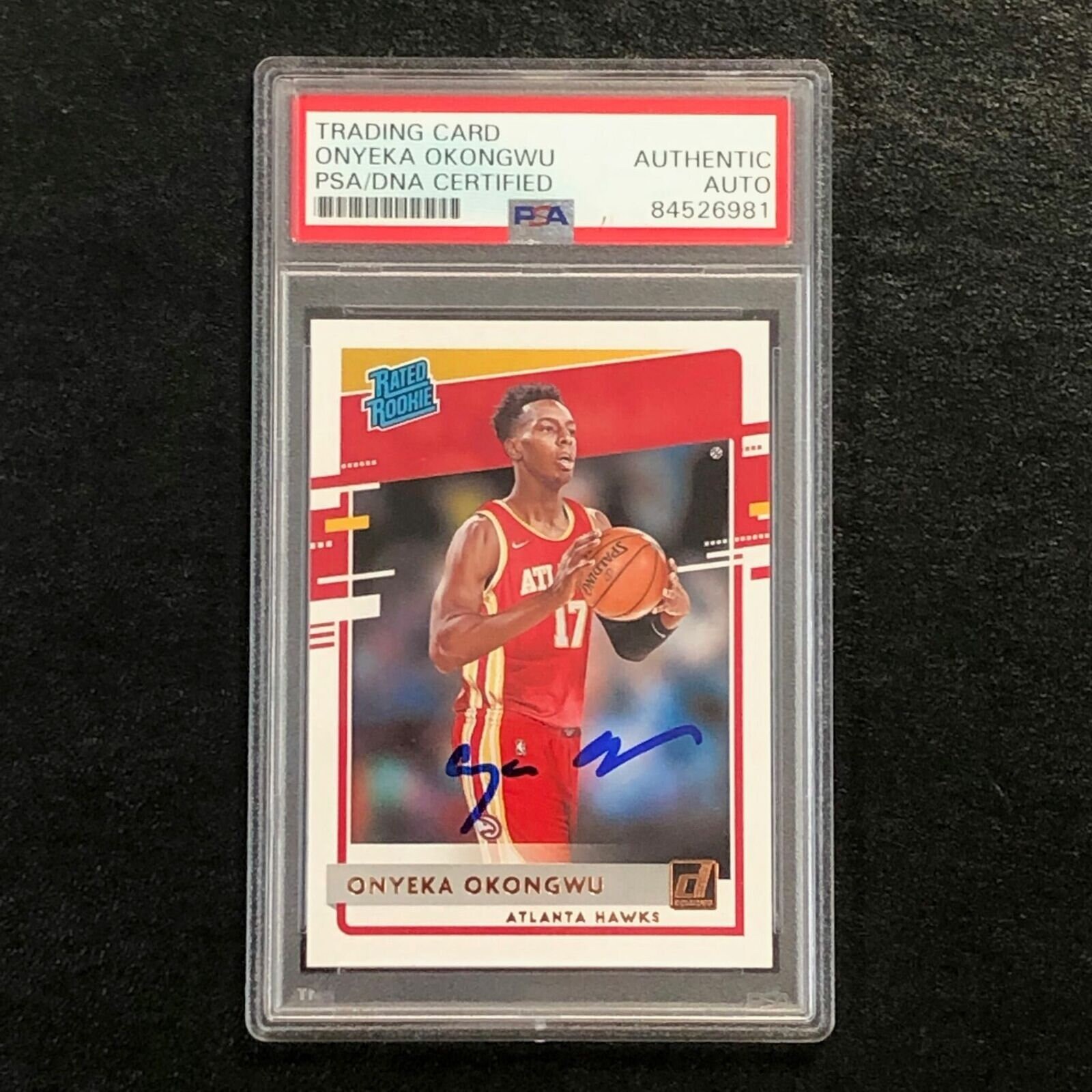 2020-21 Donruss Rated Rookie 228 Onyeka Okongwu Signed Auto - Etsy